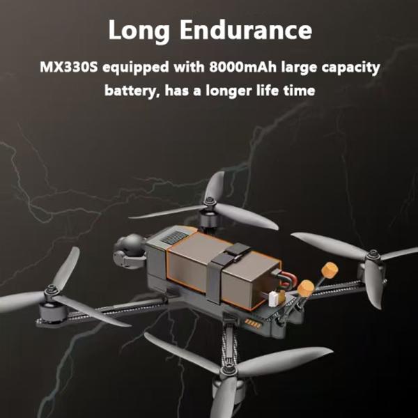 Drone de course ZAi avec module thermique et charge utile de 3 kg avec verrouillage de cible IA