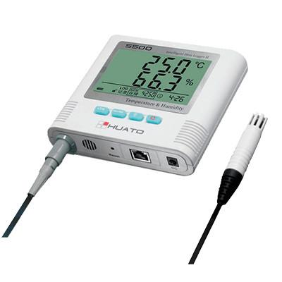 Registador de dados alto externo da umidade da temperatura de Ultral da precisão alta do sensor de Suíça claro da importação do alarme
