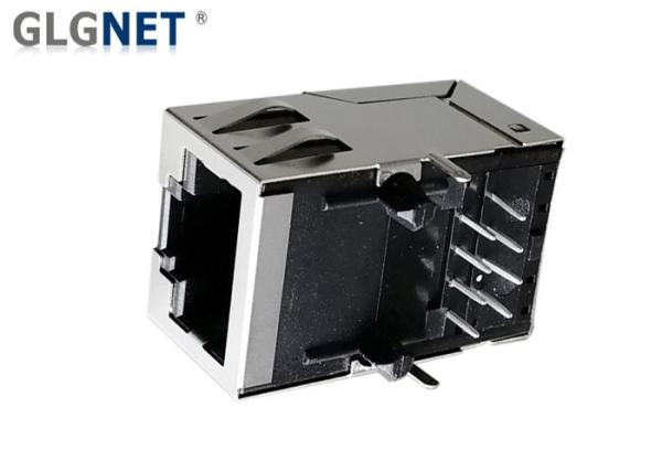 Tab Up Single Port Rj 45 Connector 10 / 100 Base - T Through Hole