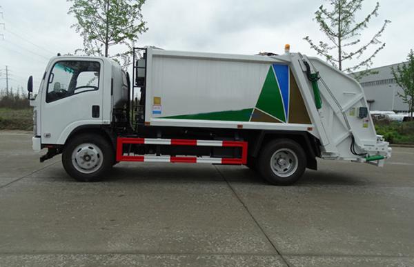caminhão 7cbm do compressor do lixo de 8000L ISUZU 8cbm à capacidade ISO9001