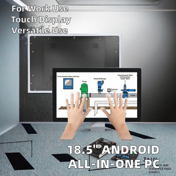 MJK 18.5 Inch Capacitive Touch LCD Android OS SSD Industrial Use Screen with 1920x1080 Resolution for Port All-in-one Display