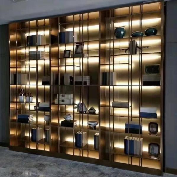 Room divider cabinet designs metal partition home restaurant decoration