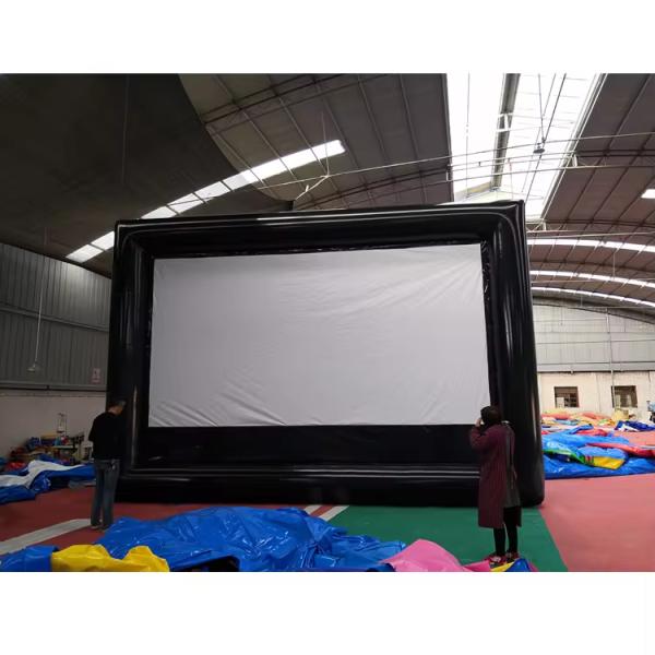 Outdoor Inflatable Projector Screen Air Sealed Double-Sided Projection for Gatherings