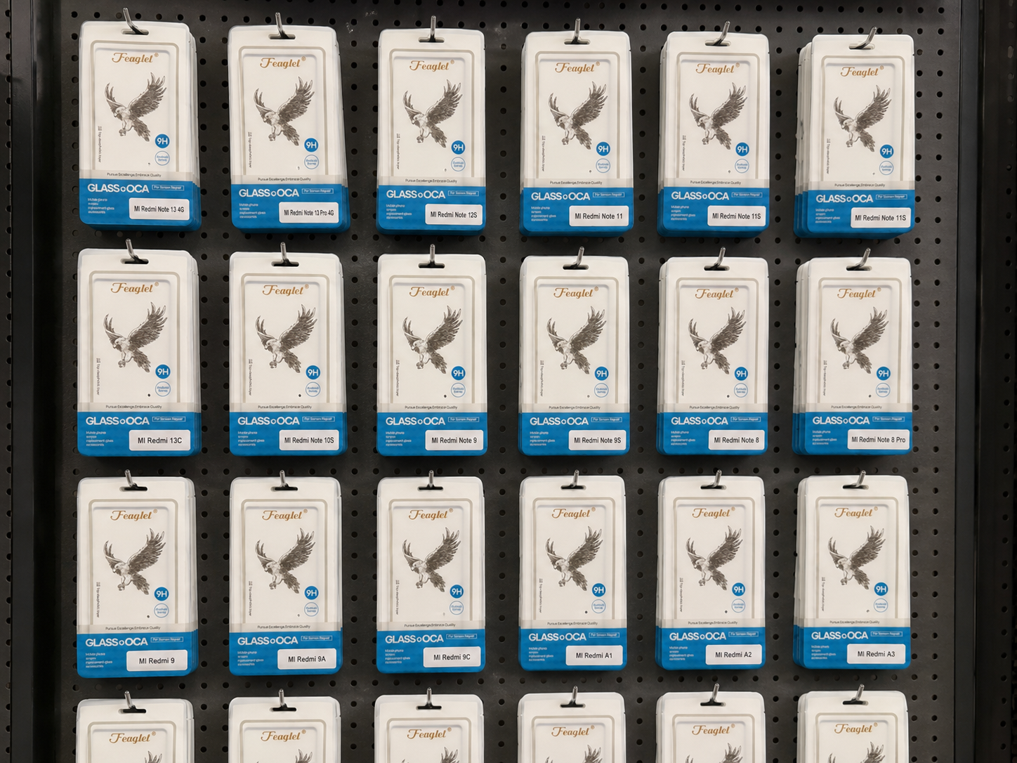 Feaglet REDMI Straight Glass With OCA Xiaomi Phone Front Cover OCA Note13 4g 10 4g 14C (with Hole Or No Hole)