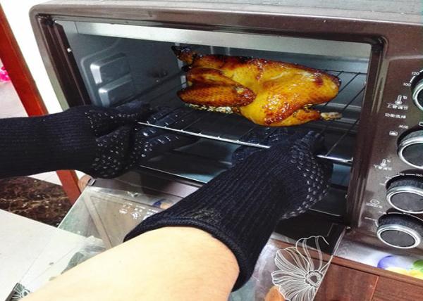 EN407 Heat Resistant Barbecue Gloves , Heat Resistant Protective Gloves