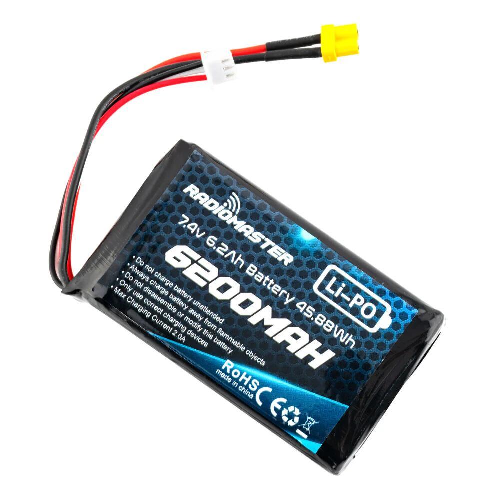 Radiomaster 2S 7.4V 6200mAh LiPo Transmitter Battery JST-XH XT30 Boxe/TX16S Universal Module Remote Controller FPV Racing Drone