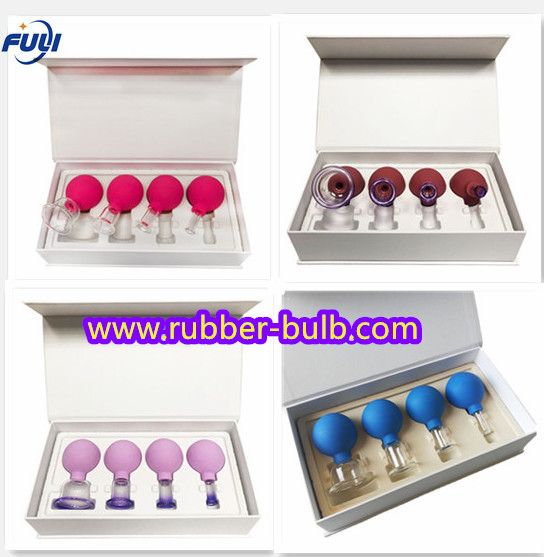 4 Pcs Silicone Cupping  For Cupping Massage, Lymphatic Drainage, Anti Aging Beauty Tool,Increase Blood Circulation