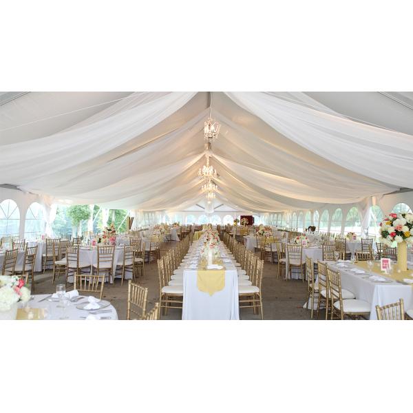 Heavy Duty Waterproof Pvc Fabric Pole Strech Tents / Event Marquee Tent For 5 + Person
