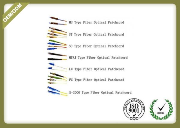 ST To FC Fiber Patch Cable , Duplex Single Mode Fiber Jumpers Customerized Color