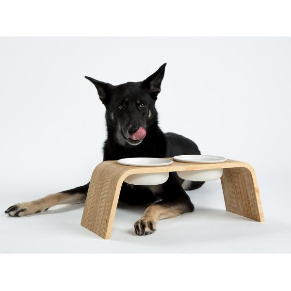 OEM ODM Personalized Pet Bowls Ceramic Elevated Dog Bowls Eco Friendly