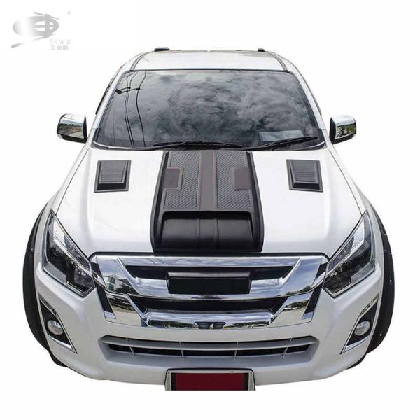 ABS Plastic Engine Hood Cover , 1cm Hood Bonnet Scoop For Isuzu D-Max 2020+