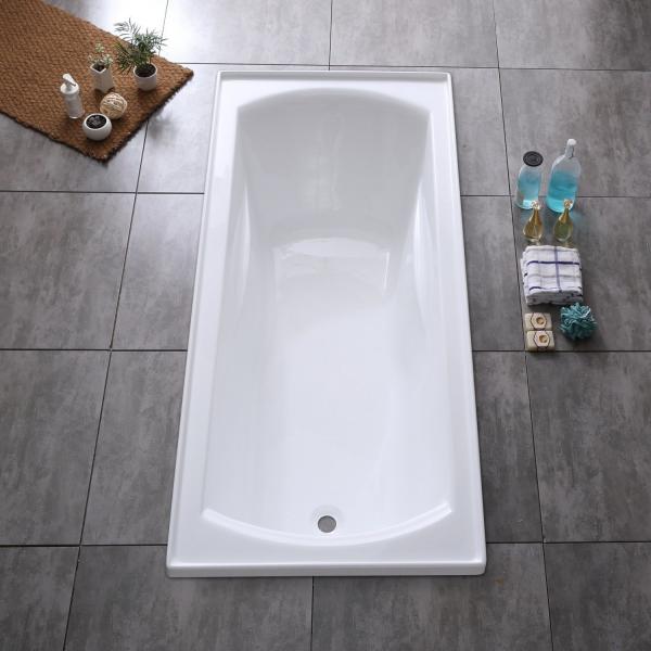 Stylish and Durable Australian Topmount Simple Acrylic Bathtub Drop in Full Payment