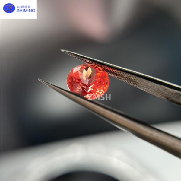 Saphir Padparadscha Cultivé en Laboratoire pour la Joaillerie et les Biens de Luxe