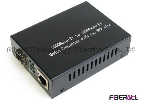 SFP LC Media Converter , Network Media Converter For 1.25G SFP Optical Transceiver