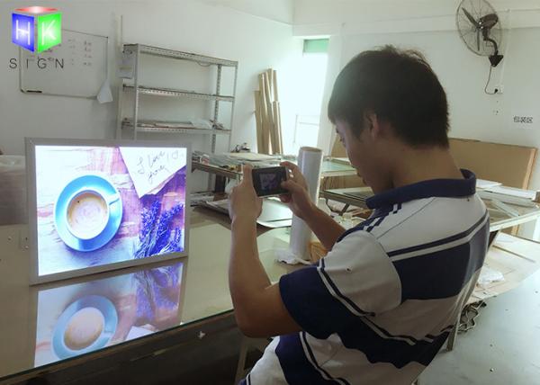 15 MM Ultra Thin LED Free Standing Light Box Aluminum Snap Frame Extrusion