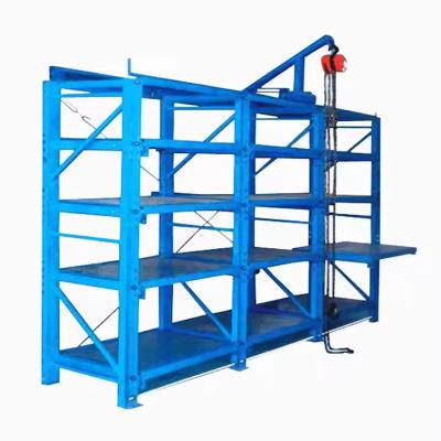 Heavy Duty Open Mould Storage Rack With Pulling Out Mechanism Steel Construction