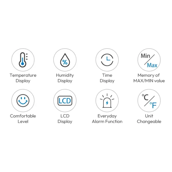 HTC-1 Digital Thermo Hygrometer for Indoor Climate Monitoring