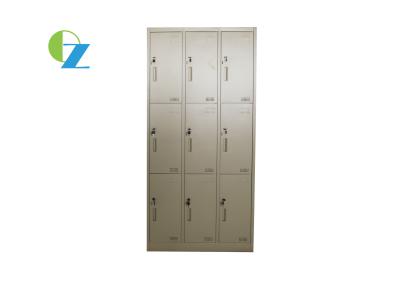 Cacifos de aço do escritório da porta cinzenta da cor 9, armário do estilo do cacifo personalizado