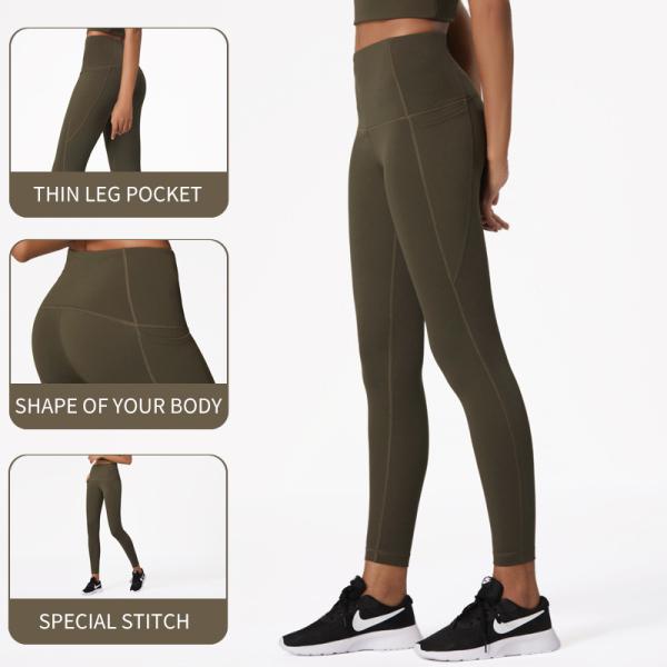 Набор фитнеса энергии гетры фитнеса разминки 220gsm женщин нагой чувствуя установленный