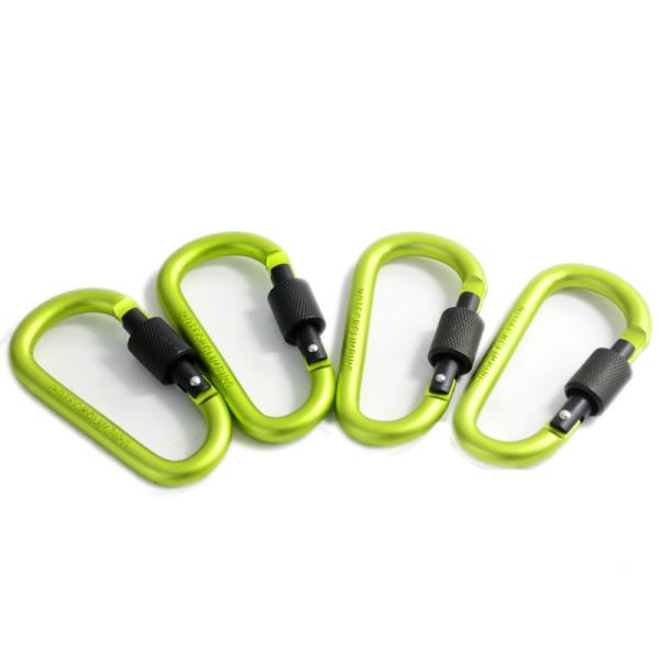 8cm Aluminum Spring Snap Hook Carabiner D Shape Clip for Package Gross Weight 0.025kg
