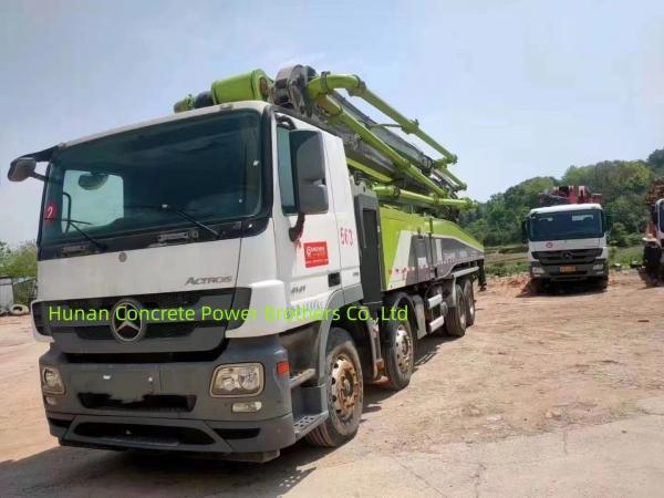 Actros 4141 Chassis Zoomlion 56 Meter Concrete Pump Truck with 44000kgs Load Capacity