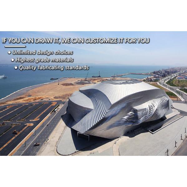 Recycled Materials  Exterior Metal Wall Panels, PET Coating Aluminum Siding Panels