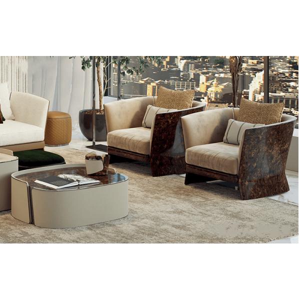 factory Luxury Modern Furnitures lounge  low seating Leather Sofa For Livingroom