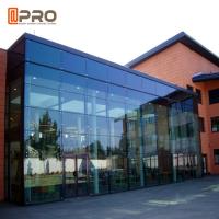 A parede de cortina de alumínio personalizada construção moderou o vidro isolado laminado