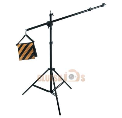 Photography Boom Arm Tripod Light Stand with Sandbag and Grip Head for Photo Studio Lighting Equipments