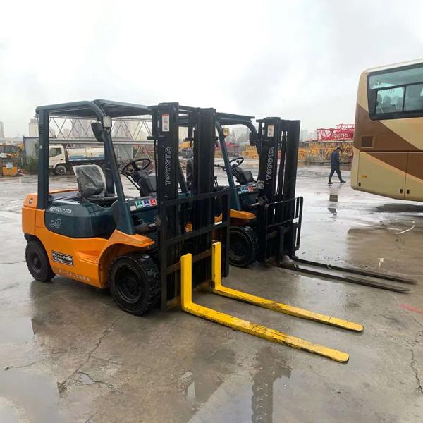 Good Used 3 Ton Electric Toyota Forklift Truck with Real Advantage and Nylon Tire