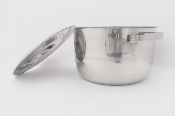 24cm ISO quality non-stick sauce pot grade stainless steel cookware set