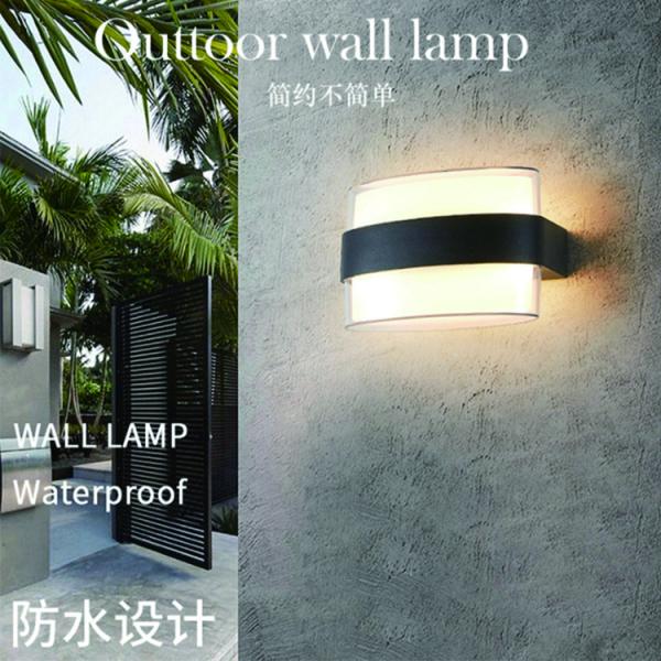 2*5W Double Head Flat Aluminum Shell Abs Lamp Shade Led Wall Light Product Weight 0.52kg