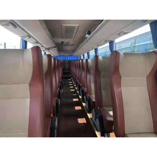 55 Seats Used YUTONG Bus White Luxury Seats 100km/H Max Speed With Automatic Door