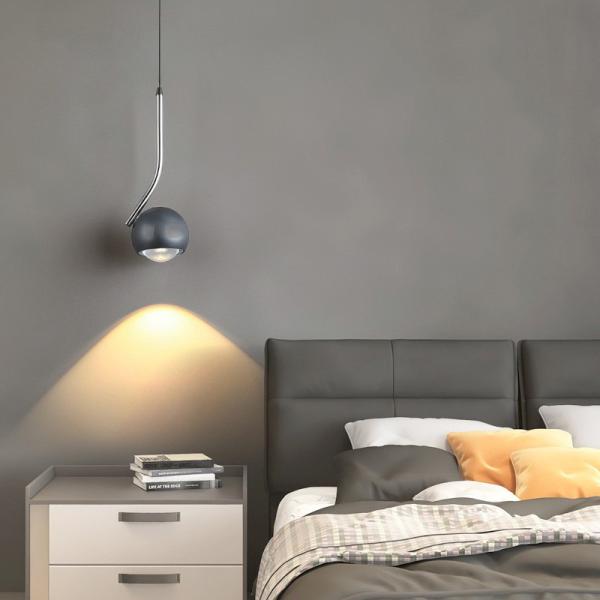 Lâmpada de cama de quarto de hotel led candelabros pequenos pendurados casa decoração de lâmpada pingente moderno