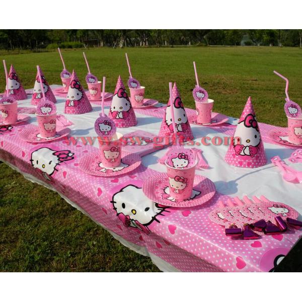 Hello Kitty Cat theme Kids Birthday Party Decoration Set Party Supplies Baby Birthday Pack event party supplies