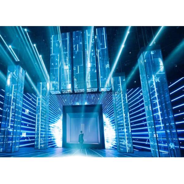 Transparent LED Screens 16 Bits High Brightness Processing LED Display For Advertising / Decoration