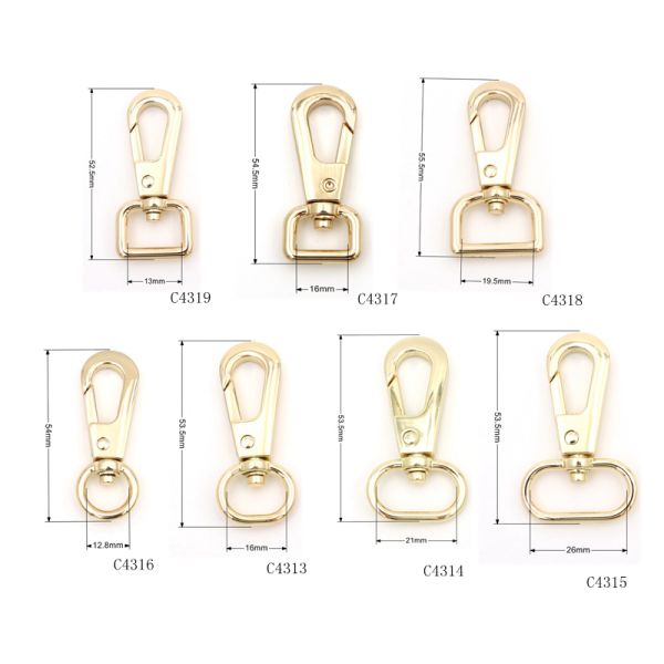 Quality Metal Keychain Clasp Hook OEM ODM Metal Snap Hooks Bag Accessories