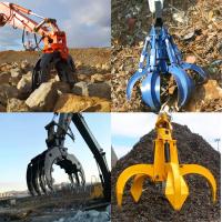 Cáscara de naranja del ODM del OEM que gira 20-50 Ton Excavator Rock Grab