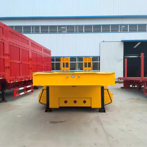28 Tons Two Speed Landing Gear Low Bed Semi Trailer For Heavy Equipment Transportation