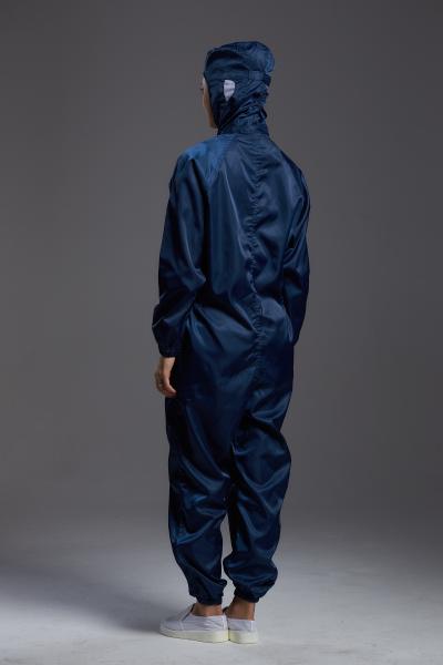 Dustfree ESD Anti Static Garments Jumpsuit Hooded Suit For Medical Work Shop