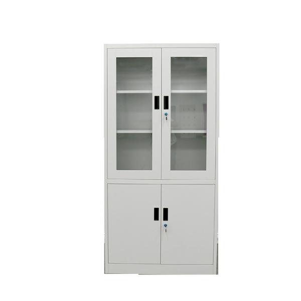 Iron Cupboard 2 Door Metal File Cabinet Acid washed Surface