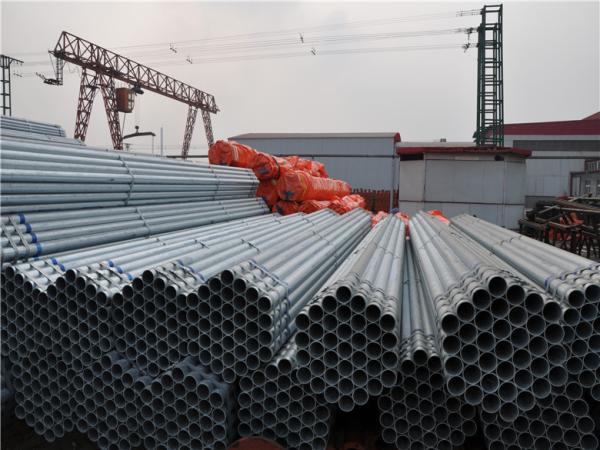 Hot Dip Galvanized Steel Carbon Pipe Schedule 40 Round Hollow Section BV SGS CE