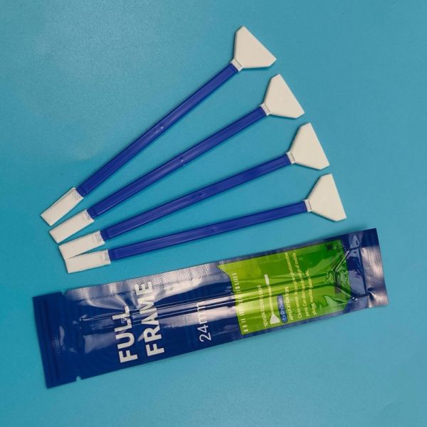 Individual Wrapped 24mm V Shape Microfiber Swab Double Ended Camera Cleaning Swab Full Frame Sensor Swab Detailing Swab