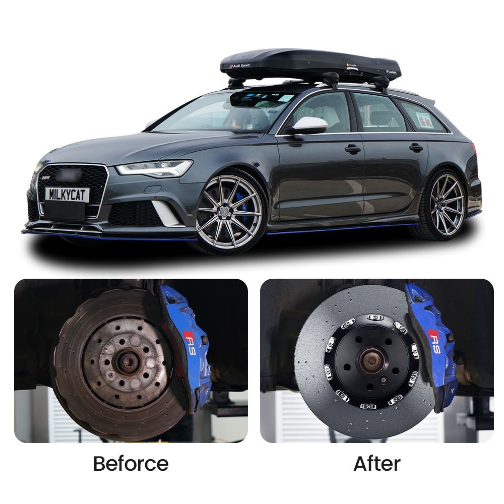 400mm 410mm 420mm 440mm Carbon Ceramic Brake Rotor Disc For Porsche 992 GT3 Rs 996 Panamera 970 Carbon Ceramic Composite Material Brake Rotor Disc for 18 Inch and Larger Rim 355mm Disc