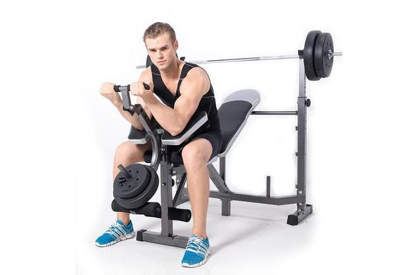 24.5KG Fitness Gym Portable Weight Bench Weight Lifting Bodybuilding Equipment