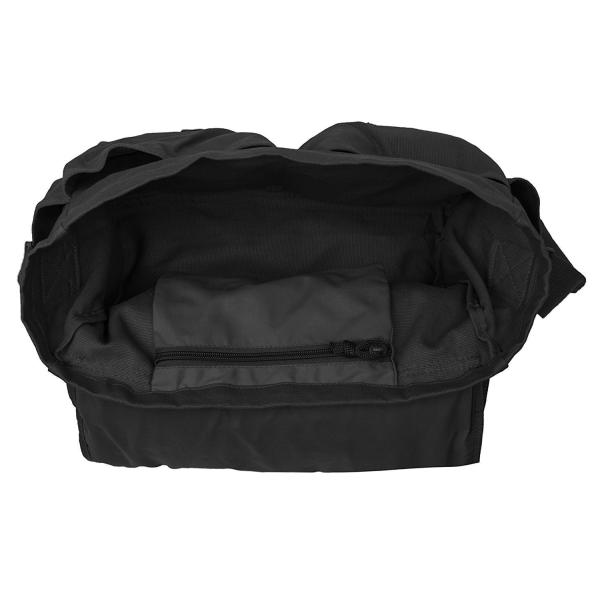 Black Travel Messenger Bag Mens Canvas Satchel Bags W 17.5