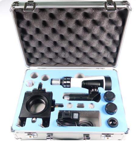 Microscope métallographique portable avec polariseur à base magnétique/préparation de spécimens métallographiques