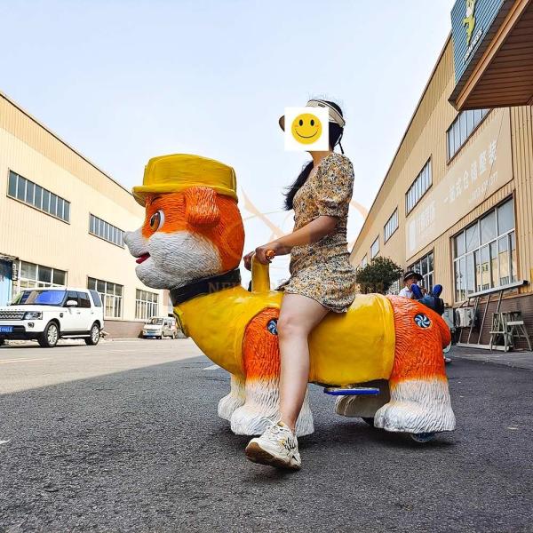 Child Realistic Electric Animal Ride for Amusement Park and Entertainment Park