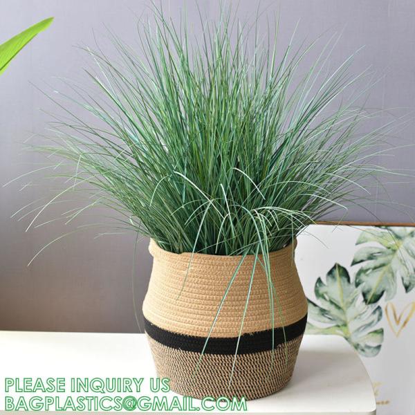 Home Decoration Basket For Plants Cotton Rope Woven Rattan Flower Pots Planter Cotton Rope Woven Rattan Flower Pots