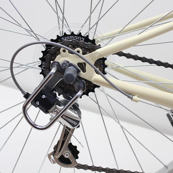 Bicicleta Beach Cruiser Feminina de 24 polegadas com engrenagens de seis velocidades
